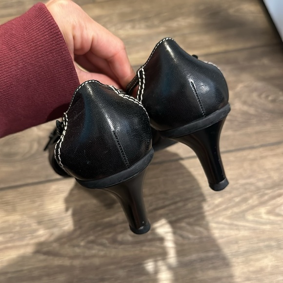 PRADA VINTAGE Pointed Toe Buckle Kitten Heel Slingback Mule Size 36 - Picture 7 of 8